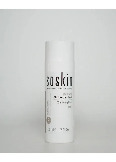 Освітлювальний флюїд для обличчя SPF 25 Soskin, 50 мл