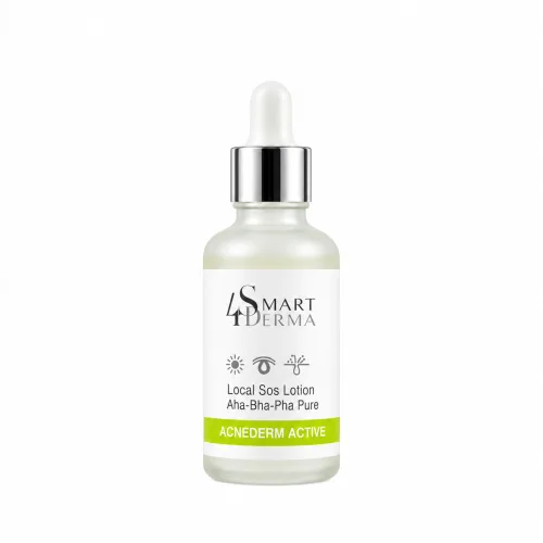 Локальний лосьйон для точкового догляду - Smart4Derma Local SOS Lotion АНА-BHA-PHA Pure