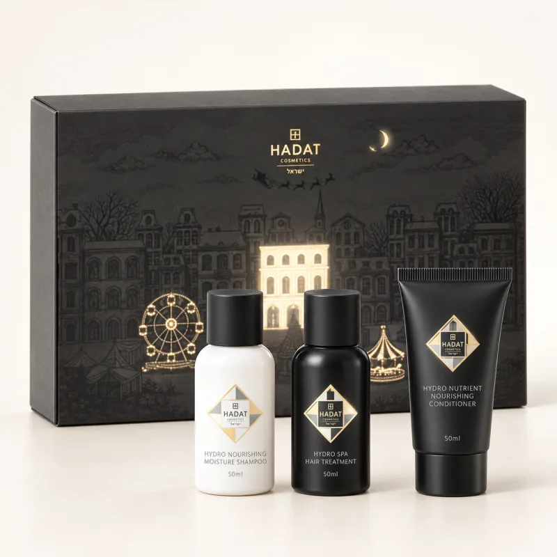 Набір для догляду за волоссям Hadat Cosmetics Balance and Nourish Ritual Set (шампунь 50 мл + маска 50 мл + кондиціонер 50 мл)