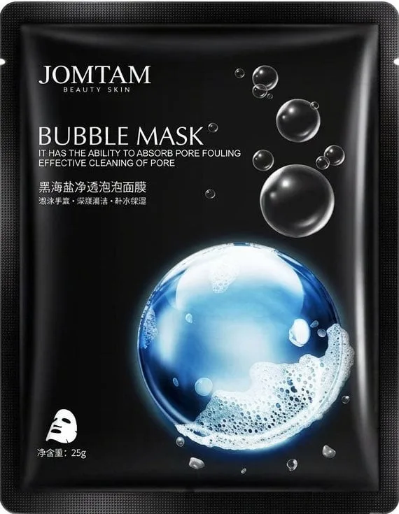 Маска тканинна для обличчя Jomtam Bubble Mask пухирцева 25 г