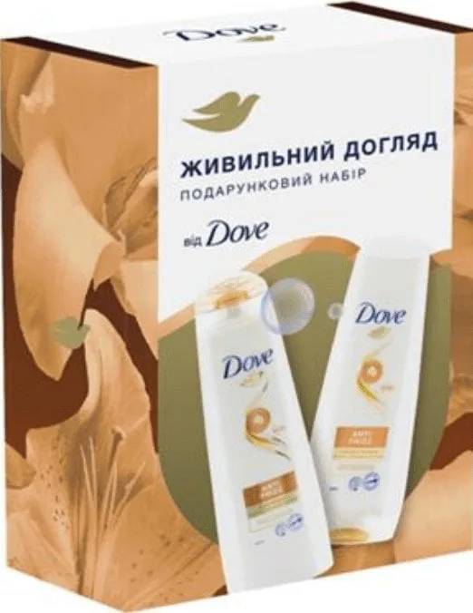Набір Dove Живильний догляд (шампунь, 250 мл+ бальзам, 200 мл)