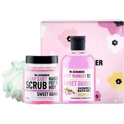Подарунковий набір Mr.Scrubber "Sweet Guava" (body/scr/300 g + sh/gel/275 ml + sh/sponge)