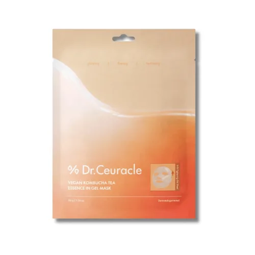 Веганська гідрогелева маска з екстрактом комбучі - Dr.Ceuracle Vegan Kombucha Tea Essence in Gel Mask 275ml