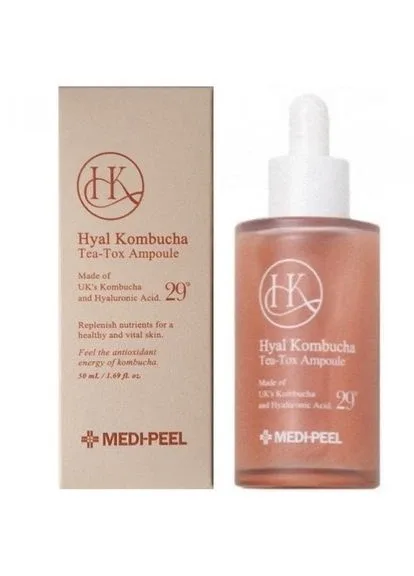 Зволожуюча сироватка MEDI PEEL HYAL KOMBUCHA TEA-TOX AMPOULE з комбучею 50мл (LI20B) Medi-Peel (392434717)