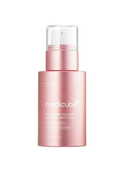 Регенеруюча сироватка з полінуклеотидами, екзосомами та спікулами PDRN Pink Collagen Exosome Shot 2000 30 мл Medicube (391487071)