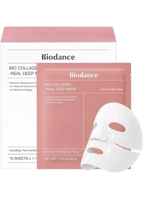 Гідрогелева колагенова маска Bio-Collagen Real Deep Mask для глибокого зволоження, 34 г Biodance (299929074)