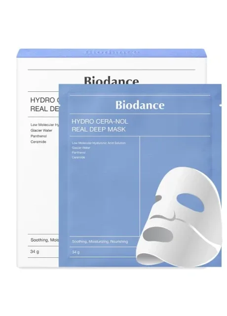 Гідрогелева маска Cera-nol Real Deep Mask з керамідами та льодовиковою водою, 34г Biodance (303829528)