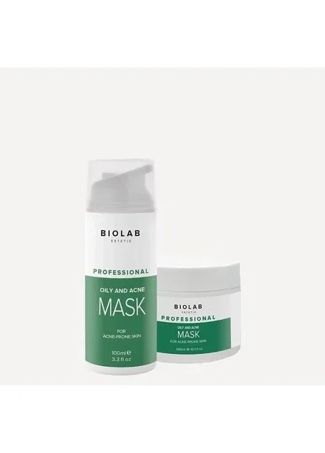 Маска себорегулююча з Каоліном Oily and Acne Mask, 300 мл Biolab (388118236)