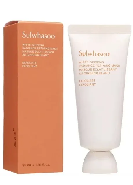 Маска для сяйва та гладкості шкіри White Ginseng Radiance Refining Mask Exfoliate Exfoliant 35 мл Sulwhasoo (386325097)