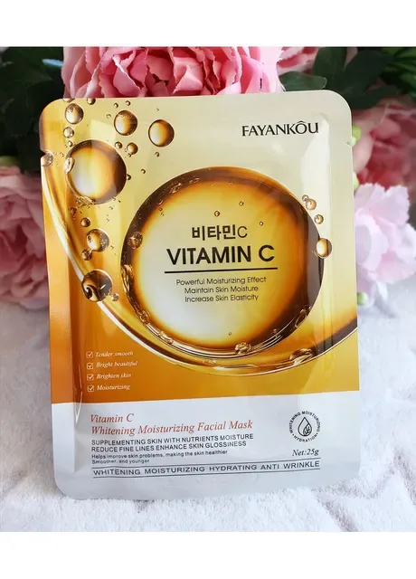 Маска для обличчя з вітаміном С Vitamin C Facial Mask FAYANKOU (389903097)