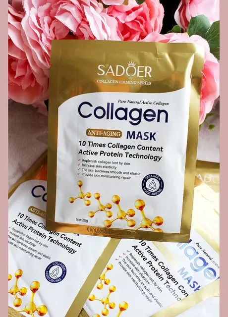 Омолоджуюча маска для обличчя з колагеном Collagen Anti-Aging Mask, 25 g SADOER (307822279)