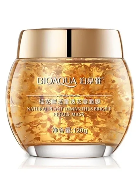 Нічна маска для обличчя з екстрактом золотого османтусу Osmanthus Bright Petals Mask, 120 мл Bioaqua (276972761)
