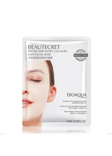 Маска гідрогелева Bioaqua BeautySecret Peptide Skin Facial Mask, з пептидами No Brand (405359912)