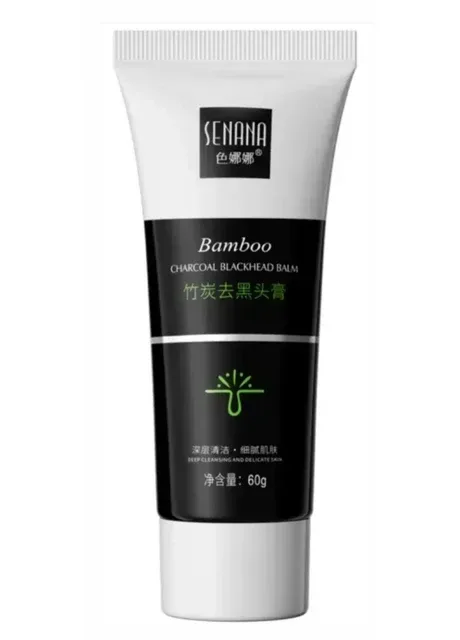 Маска для видалення чорних цяток Bamboo Charcoal Blackhead Cream, 60 мл Senana (373638603)