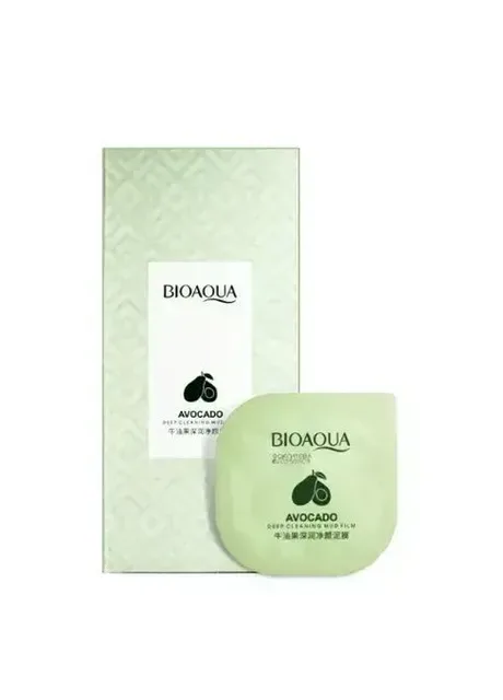 Маска для глибокого очищення шкіри обличчя з екстрактом авокадо Avocado Deep Cleansing Mud Film Bioaqua (391116641)