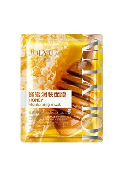 Тканинна маска з екстрактом меду Honey Moisturizing Mask, 25 г. Jolyum (324401342)