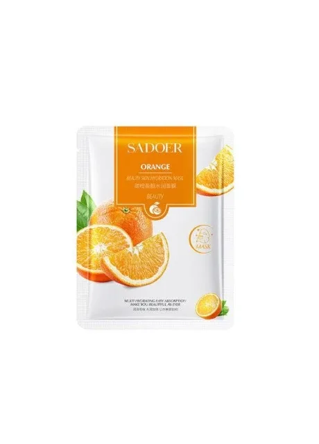 Тканинна маска для обличчя з екстрактом апельсина, 25 г. SADOER (324559565)