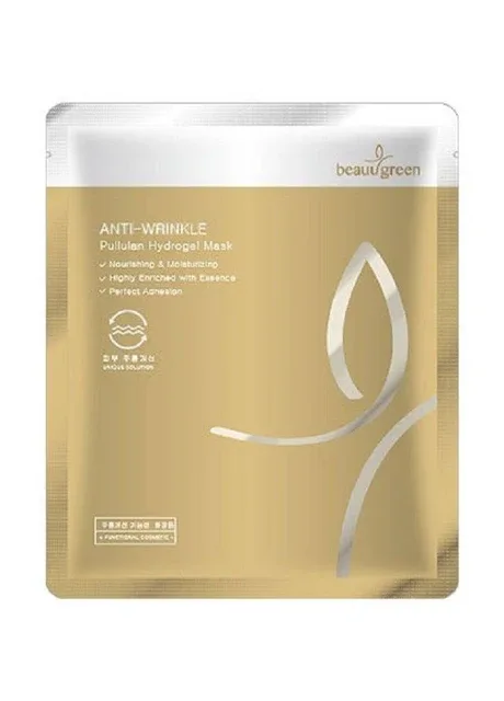 Омолоджуюча Гідрогелева Маска З Гіалуроновою Кислотою Anti-Wrinkle Pullulan Hydrogel Mask BeauuGreen (301084128)