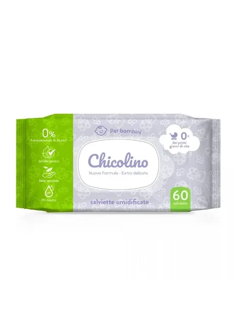 Серветкі вологі для дітей з перших днів життя "Chicolino", 60 шт (Термін доставки до 10-ти днів!) MIC (385847768)