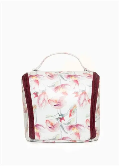 Жіноча косметичка Candy Box принт "Flowers" 20х19x14см Sambag (399207404)