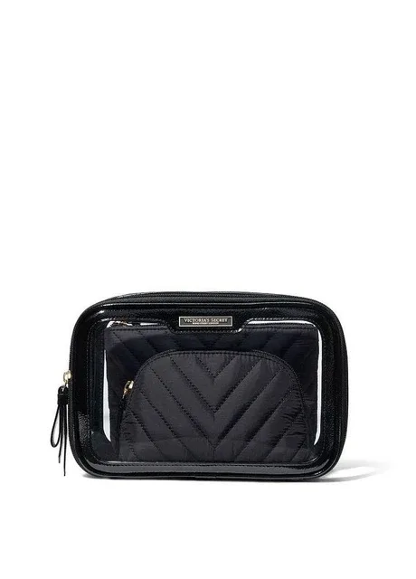 Косметичка 3в1 beauty bag black lily Victoria's Secret (331881491)