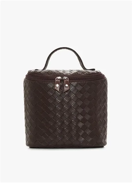 Жіноча косметичка Candy Box структурна шоколад 20х19x14см Sambag (399207503)