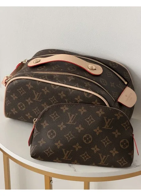 Велика косметичка + маленька з лого Louis Vuitton Dopp Kit Vakko (403521370)