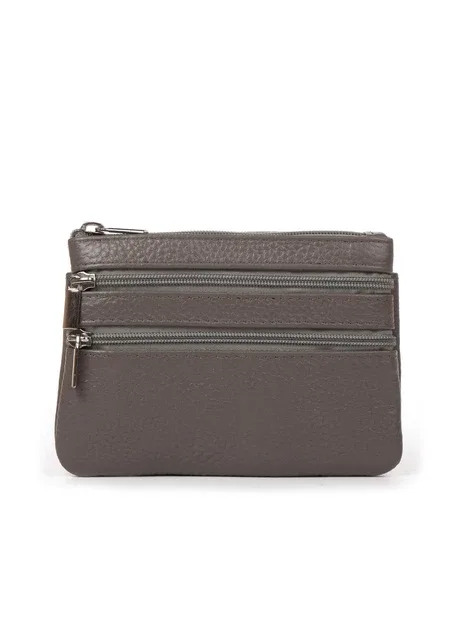Косметичка кожа A-00141 grey Fashion (394991554)