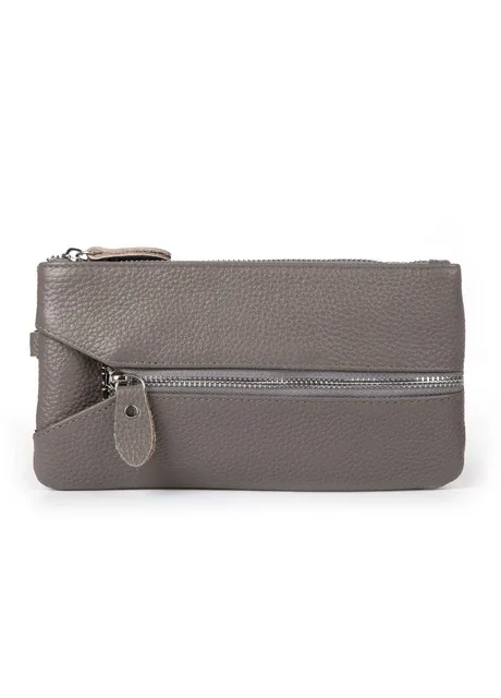 Косметичка кожа 6001-A grey Fashion (394991604)