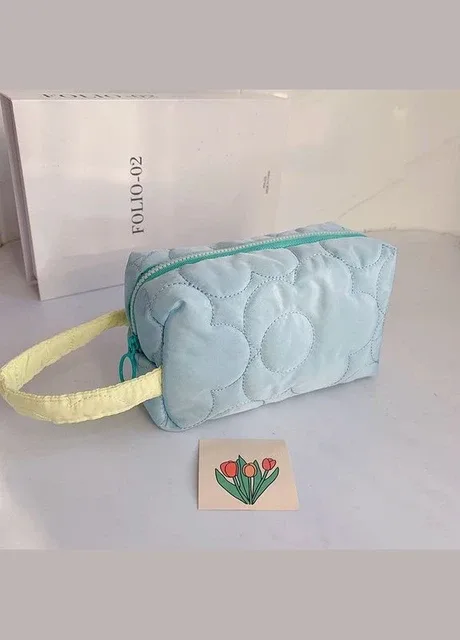 М'яка Косметичка Mirrow Cloud 9.5*7.5*15.5 Блакитна (L0103148) No Brand (349844791)