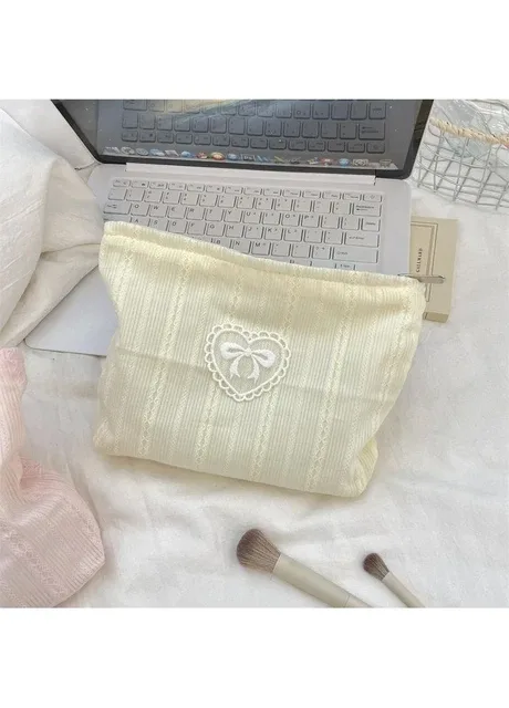 Косметичка-торбинка на підкладці 24х21 см Жовта (AN0103669) ANbeauty (394226206)