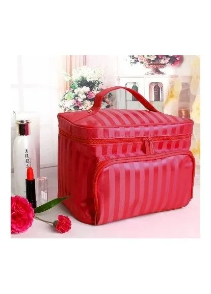 Дорожня косметичка б'юті кейс 5L 17x22x15 Червоний No Brand (378661204)