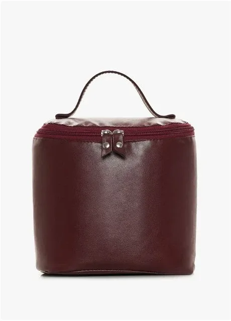 Жіноча велика косметичка з екошкіри Бордовий (54200191420) Sambag (390076876)