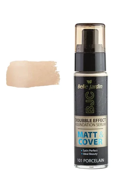 Тональний крем Matt & Cover Double Effect Fundation serum № 101 порцеляновий 30 мл Belle Jardin (297000993)