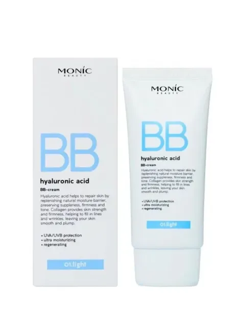 ВВ-крем Hyaluronic Acid BB-cream 01 Light, 50 мл Monic Beauty (316694111)