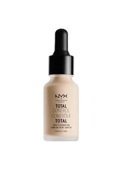 Стійка тональна основа Total Control Drop Foundation (13 мл) Alabaster (TCDF02) NYX Professional Makeup (307838865)