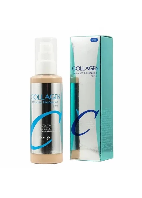 Тональна Основа З Гіалуроновою Кислотою І Колагеном Enough Collagen Moisture Foundation 21