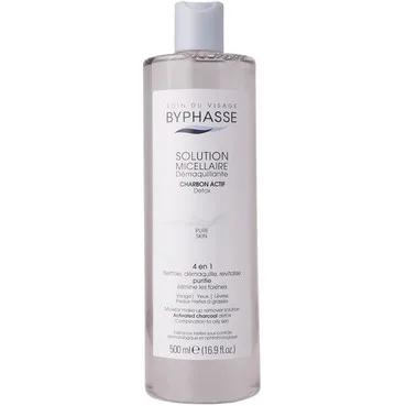Міцелярна вода з активованим вугіллям Byphasse Micellar Make-up Remover