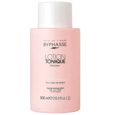 Лосьйон тонізуючий для обличчя з рожевою водою Byphasse Gentle Toning Lotion With Rosewater All Skin Types