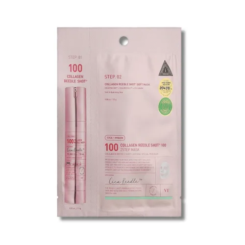 Зволожуюча колагенова маска - VT Cosmetics Collagen Reedle Shot 100 2 Step Mask 50ml
