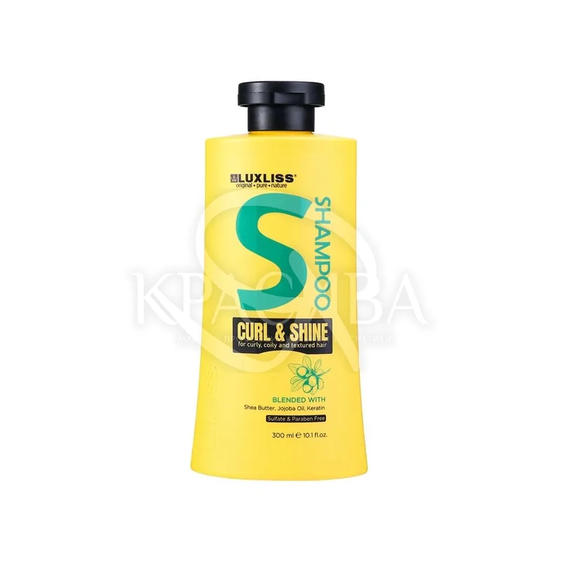 Шампунь для кучерявого волосся Curl &amp; Shine Shampoo Luxliss, 300 мл