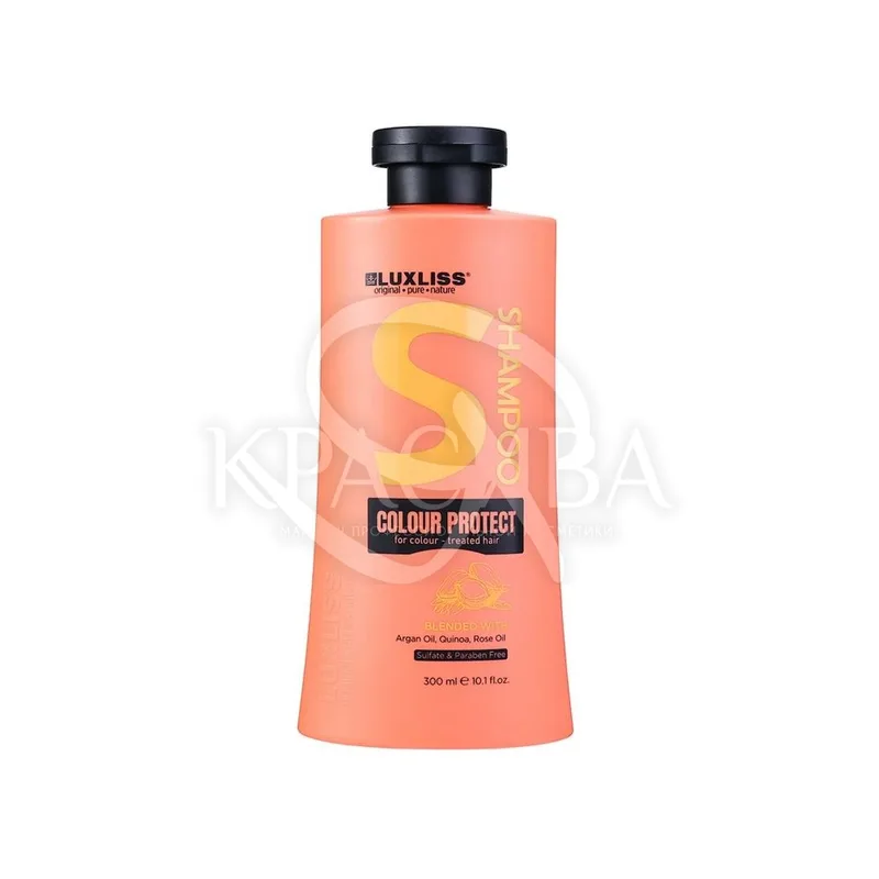 Шампунь для захисту кольору фарбованого волосся Color Protect Shampoo Luxliss, 300 мл