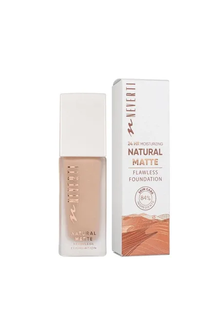 Тональна основа матуюча зволожувальна Natural Matte (NP302), 004 Карамельна Neverti