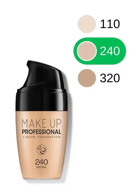 Тональний крем Makeup Professional Liquid Foundation (240 - Бежевий натуральний), 30 мл Laikou (378619652)