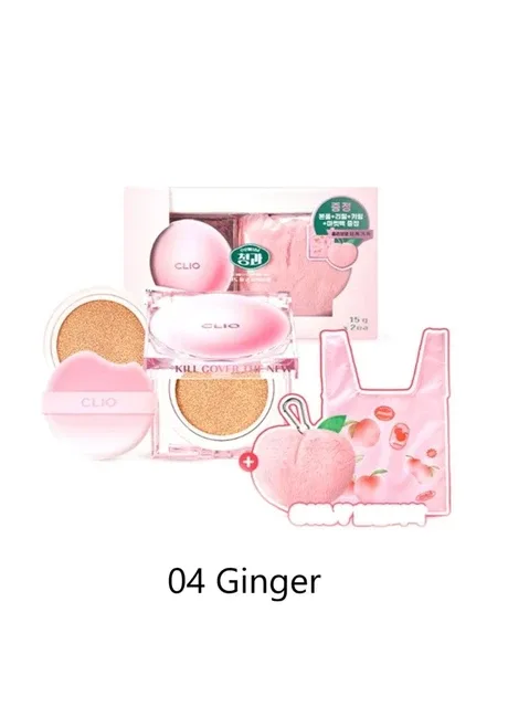 Стійкий кушон у лімітованому дизайні Kill Cover The New Founwear Cushion Set Peach Edition 04 Ginger Clio (338440475)