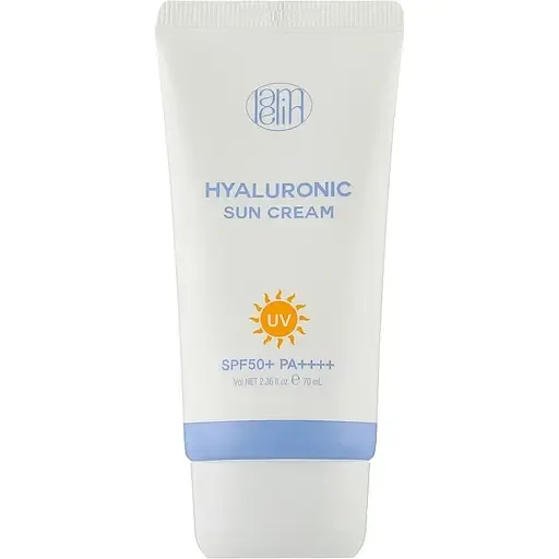 Зволожувальний сонцезахисний крем з гіалуроновою кислотою Lamelin Hyalulonic Sun Cream SPF50+ PA++++ 70 мл