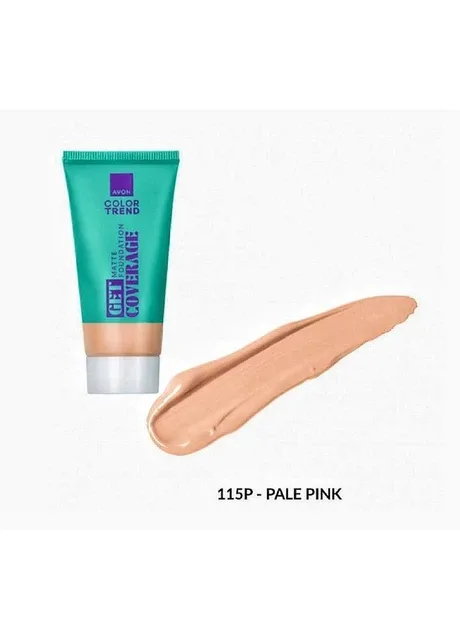 Матуючий тональний крем для обличчя Avon 115 P - Pale Pink світлий тон, 30 мл