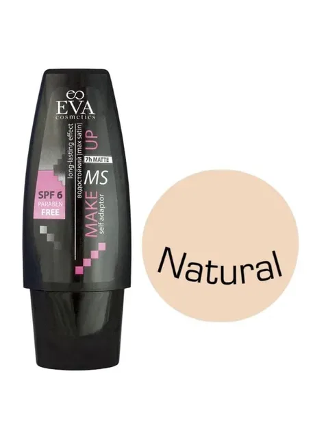 Крем тональний MAX SATIN Natural Натуральний 40 мл. Eva Cosmetics (373684278)
