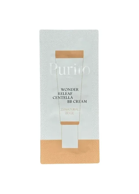 Пробник ВВ крем з екстрактом центели Seoul Wonder Releaf Centella BB Cream тон 23 Natural Beige 1 мл PURITO (362700158)