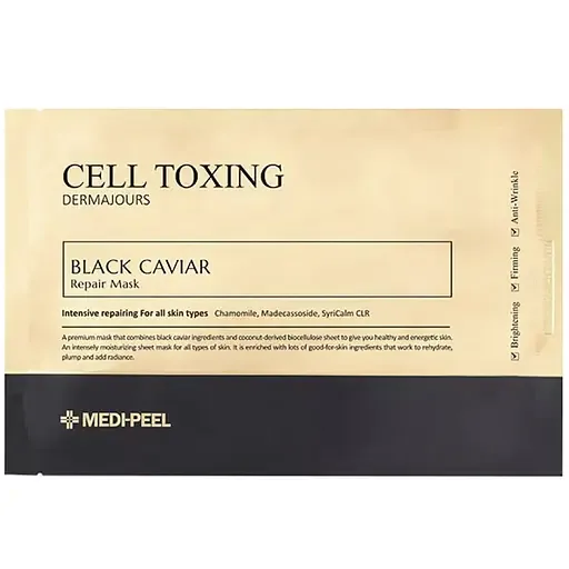 Маска для обличчя Medi-Peel Cell Toxing Black Caviar Dermajours Repair Mask відновлювальна 30 мл